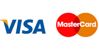 Wir akzeptieren Zahlungen per VISA / Mastercard