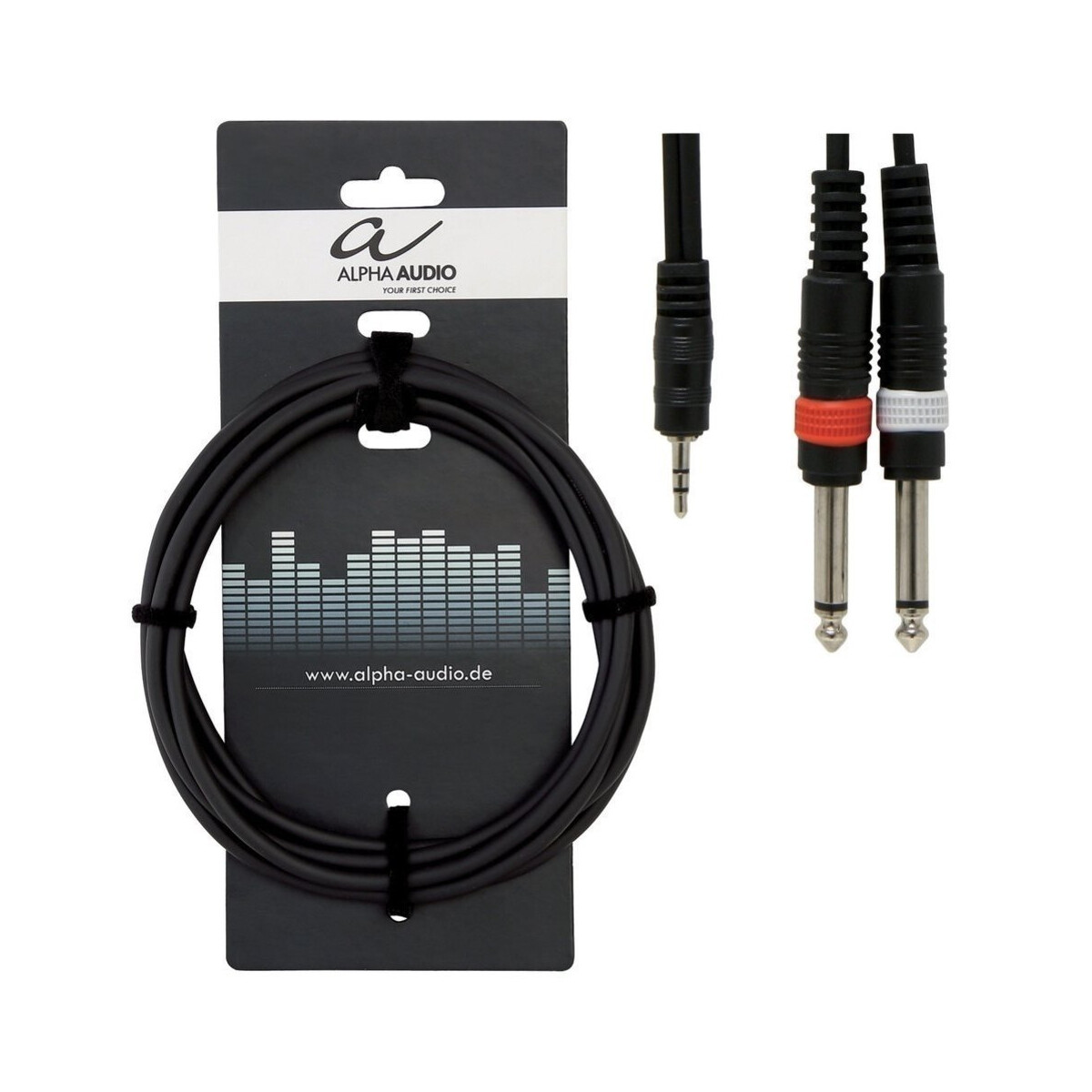 Y-Kabel Alpha Audio Basic Line 3,5 mm Stereoklinke - 2x...