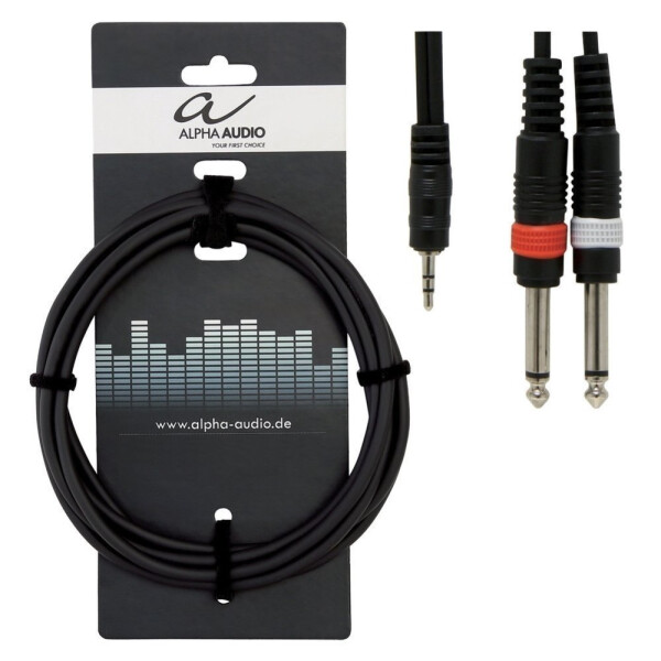 Y-Kabel Alpha Audio Basic Line 3,5 mm Stereoklinke - 2x...