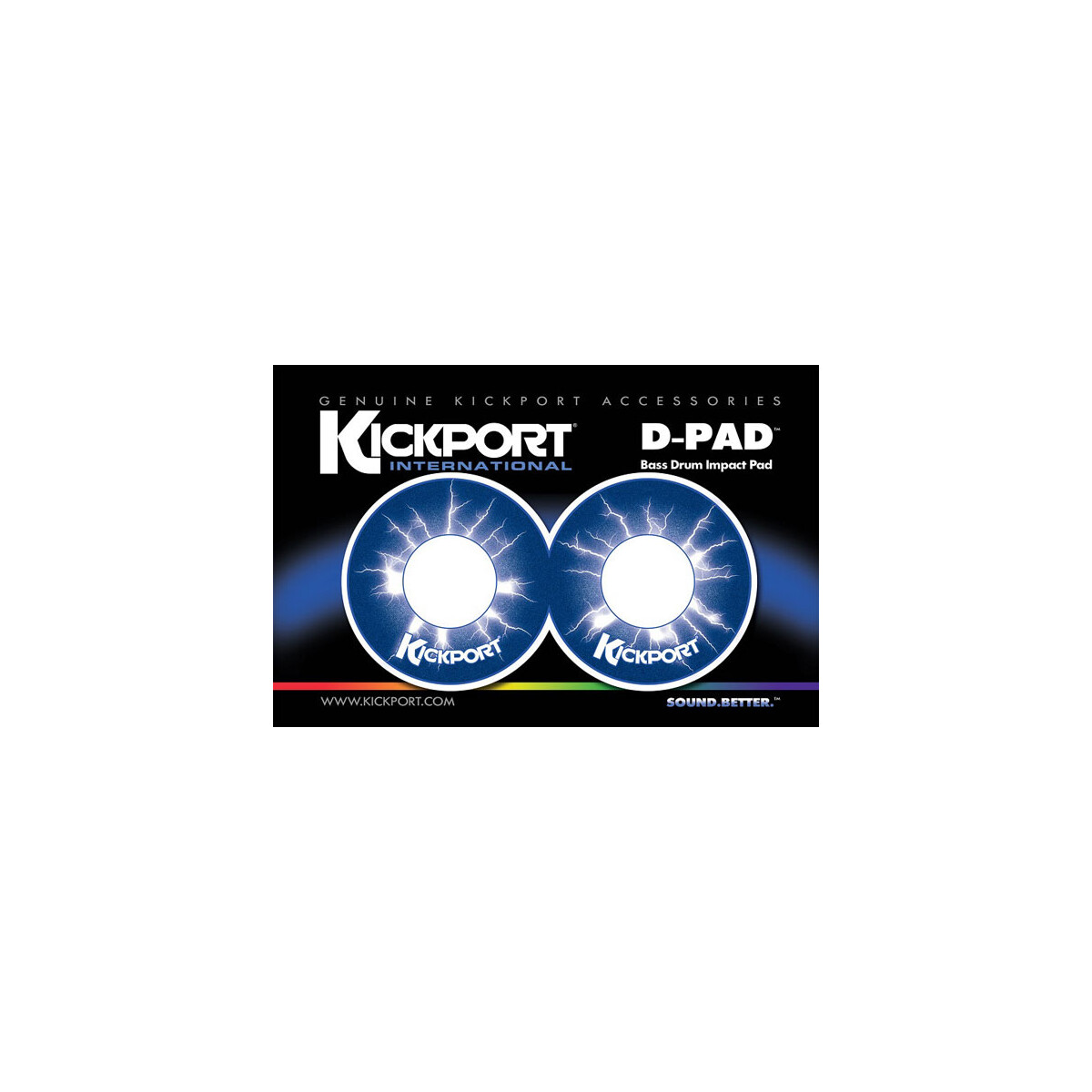 Kickport DPD-BL D-PAD Kickpad, White, weiss