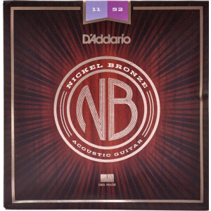 Daddario NB1152 Acoustic Strings Custom Light Nickel...