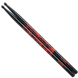 Tama Drumstick 5A-F-BR Oak schwarz-rot Flammen