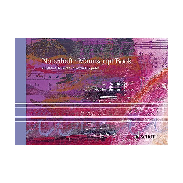 Music Notebook A5 Schott 6 staves