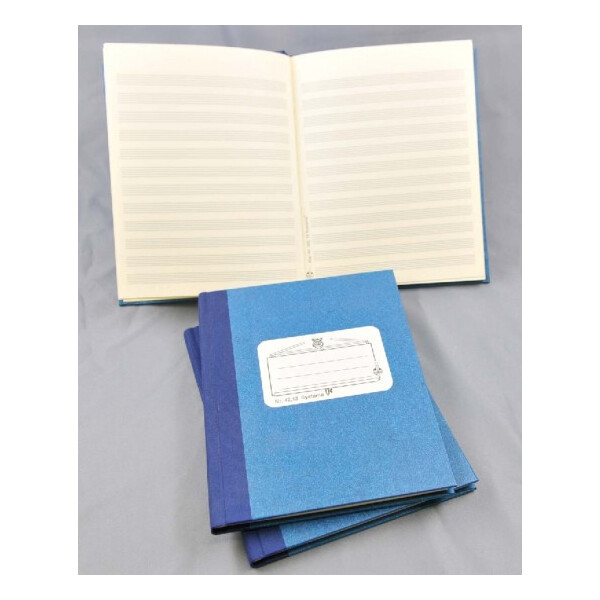 Music Notebook A5 Star 12 staves