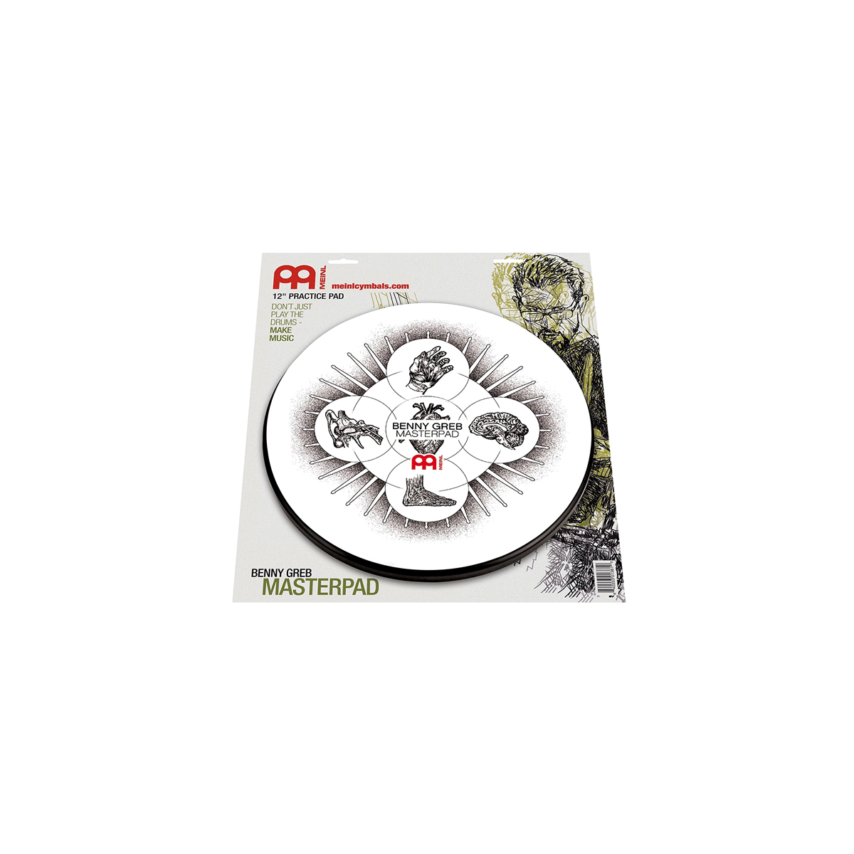 Meinl MPP-12-GB 12 Practice Pad (Übungsgummi)