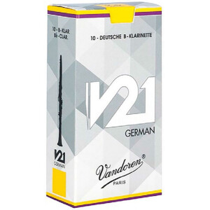 Vandoren V21 B-Klarinette, deutsch, Packung (10 Stück)