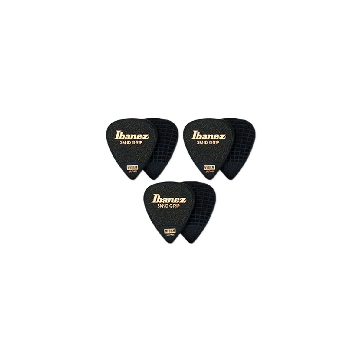 Ibanez PPA14MSG-BK Sand Grip Picks - 6 Stück