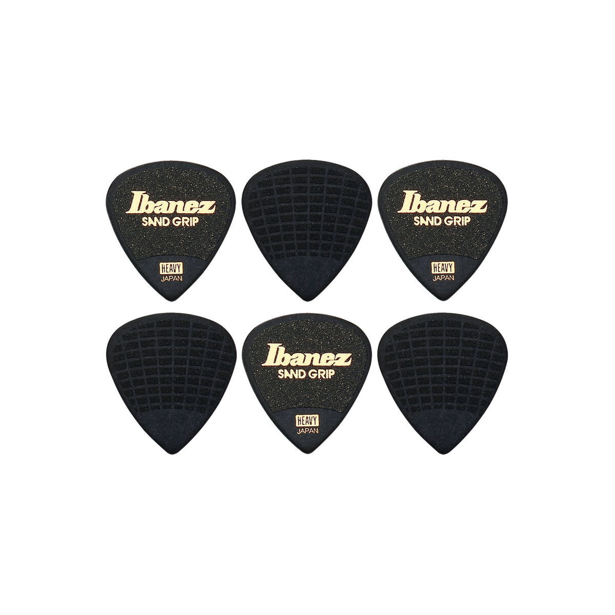 Ibanez PPA14HSG-BK Sand Grip Picks - 6 Stück