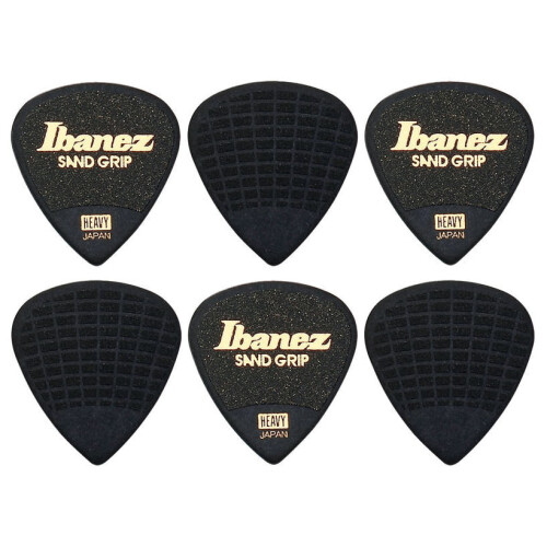 Ibanez PPA14HSG-BK Sand Grip Picks - 6 Stück