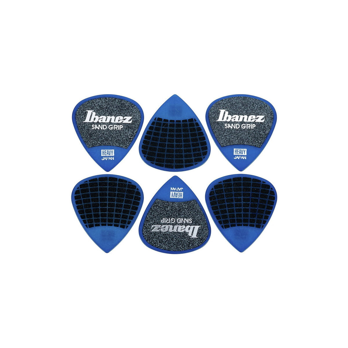 Ibanez PPA16HSG-DB Sand Grip Picks - 6 Stück