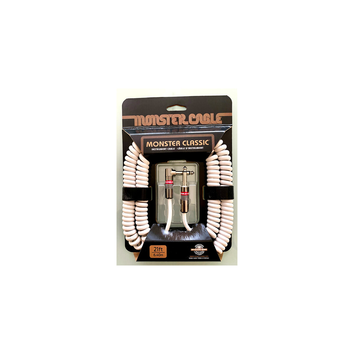 Spiral-Kabel Monster 21AC weiß 6,4 m