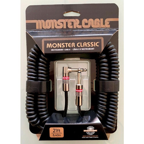 Spiral-Kabel Monster 21AC schwarz 6,4 m