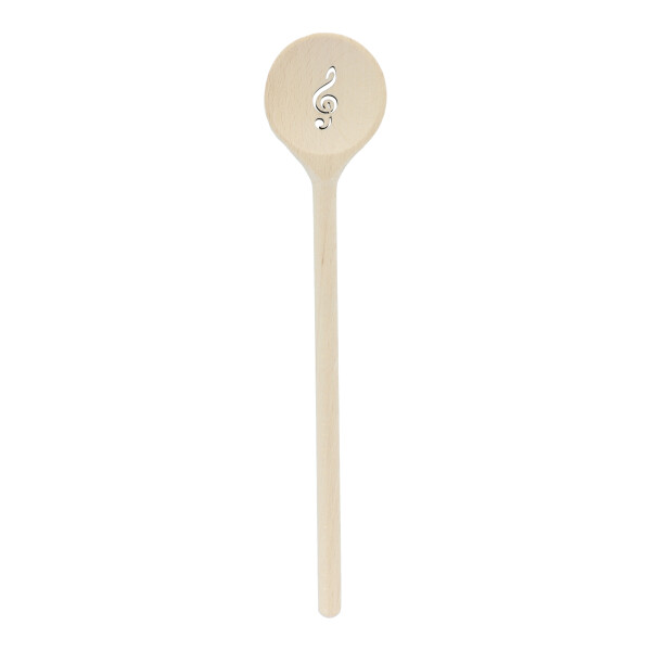 Wooden spoon treble clef