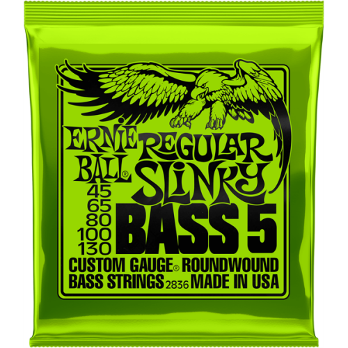 Ernie Ball 2836 Saiten für E-Bass Regular Slinky 5-Saiter