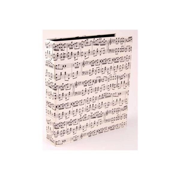 Ordner Noten beige/schwarz (DIN A4)