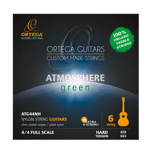 Ortega ATG44NH Atmosphere Green Classical Strings High Tension