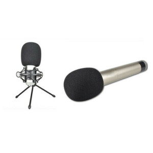 Windschutz für Mikrofone, schwarz