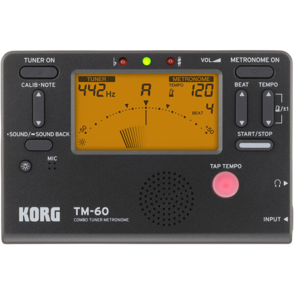 Korg TM-60 BK Chromatisches Stimmgerät und Metronom,...