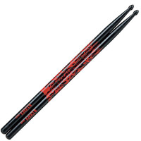 Tama Drumstick 7A-F-BR Oak schwarz mit roten Flammen