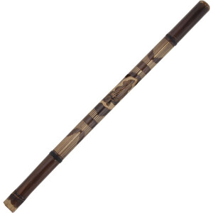 Didgeridoo Terre Bambus 120cm geschnitzt