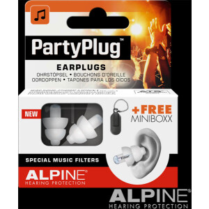 Alpine PartyPlug Ohrstöpsel Gehörschutz - weiss