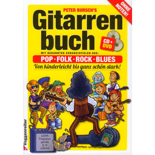 Peter Burschs Gitarrenbuch Band 1 mit CD & DVD