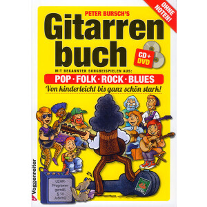 Peter Burschs Gitarrenbuch Band 1 mit CD & DVD
