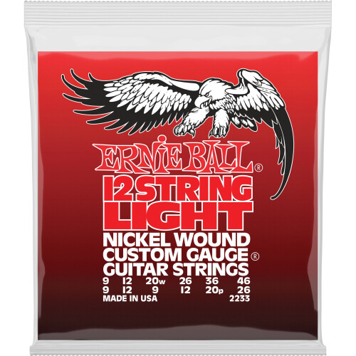 Ernie Ball 2233 Acoustic Strings Light Nickel Wound 12-STRING 009 - 046/026