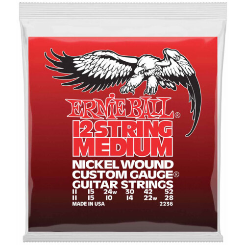 Ernie Ball 2236 Acoustic Strings Medium Nickel Wound 12-STRING 011 - 052/028