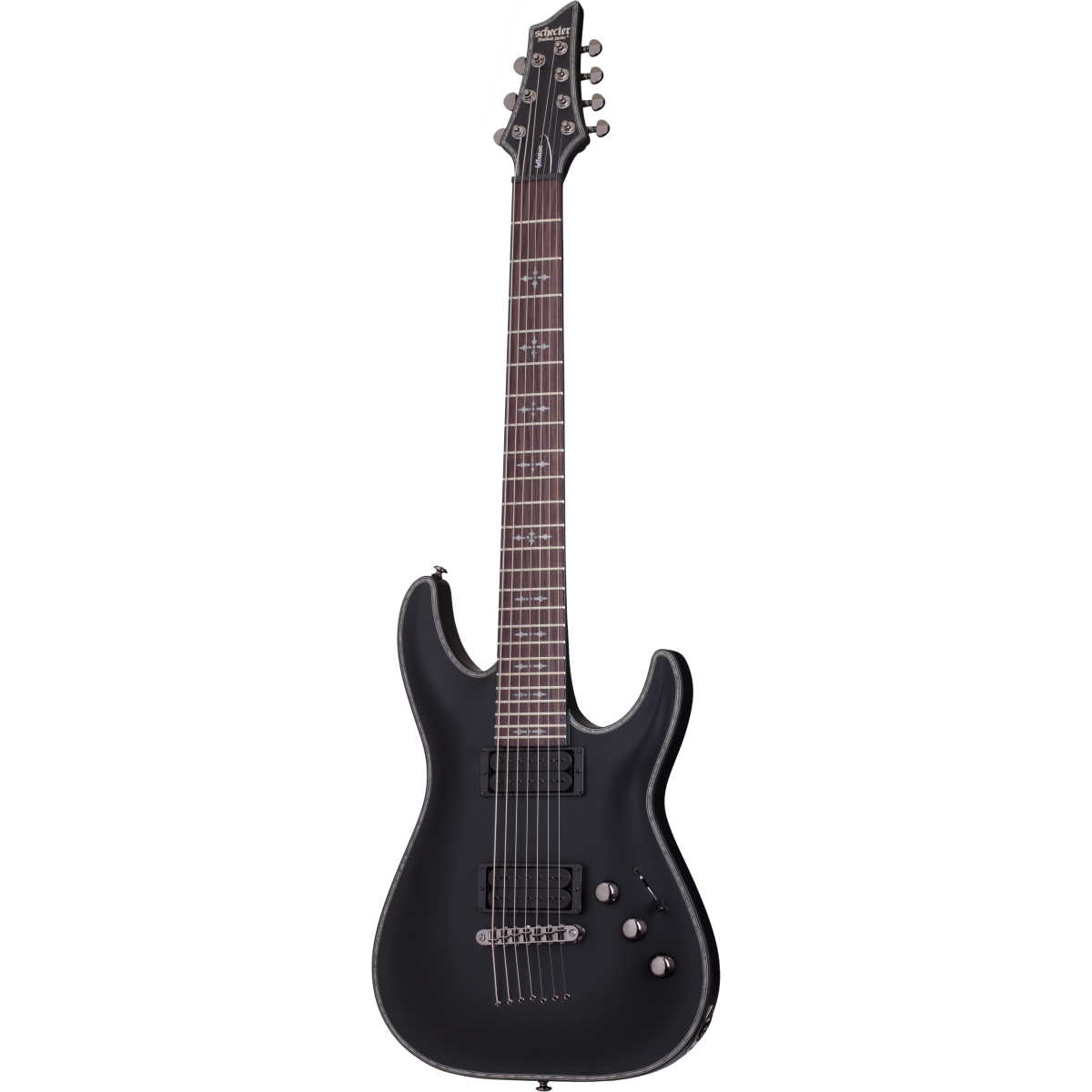 Schecter Hellraiser C-7 Passive Satin Black - 7-Saiter...