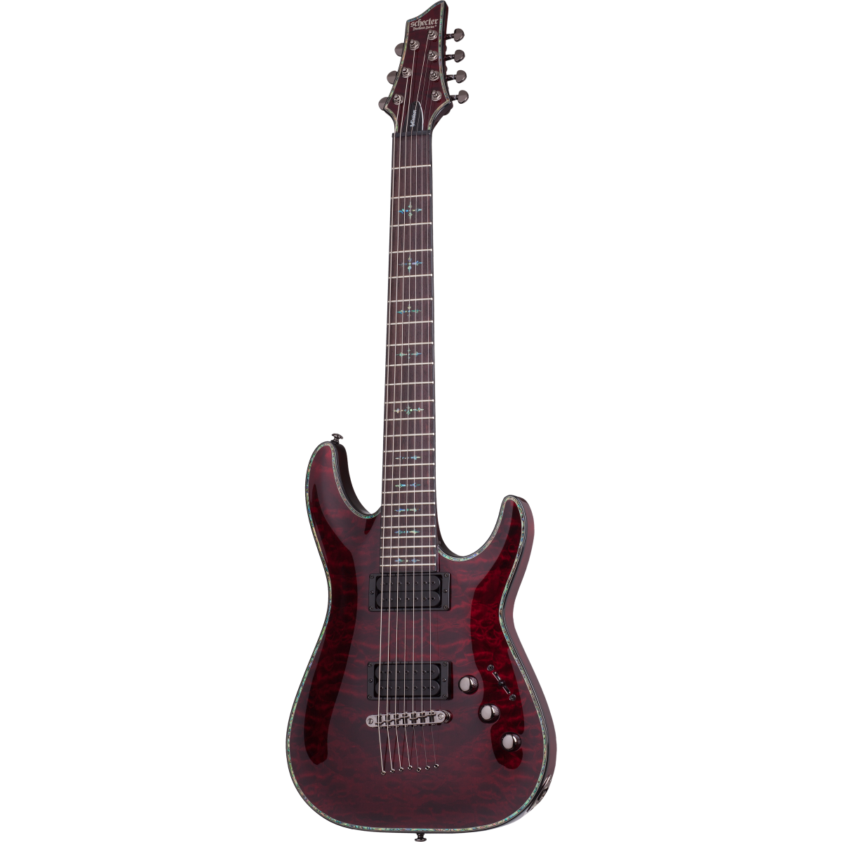 Schecter Hellraiser C-7 Passive Black Cherry - 7-Saiter...