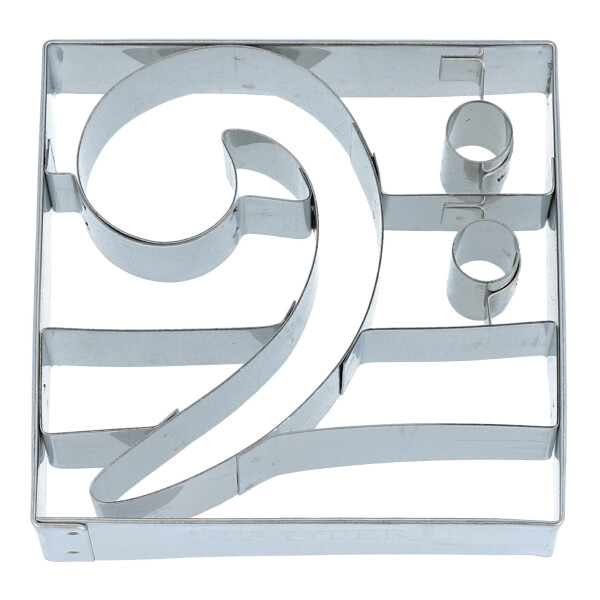 Cookie cutter bass clef 9 cm