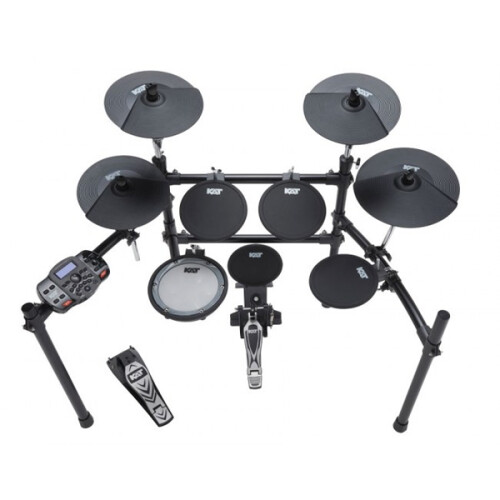KAT KT-200 Digital Drum Set Elektronisches Schlagzeug inkl. Rack