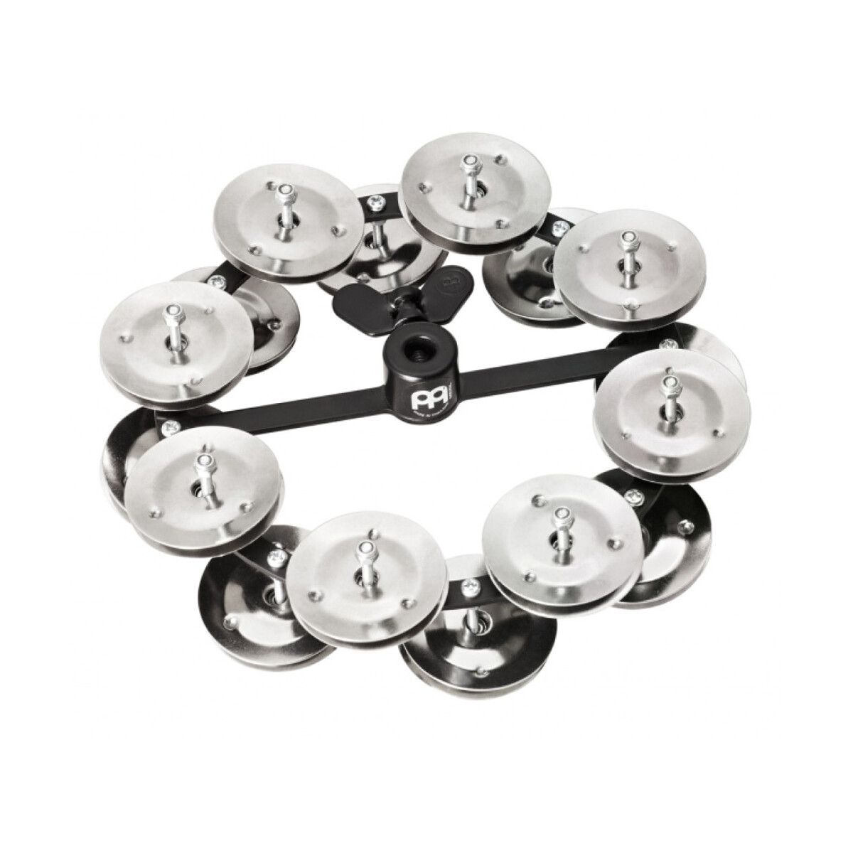 Meinl HTHH2-BK Hi-Hat Tambourine, 7 schwarz