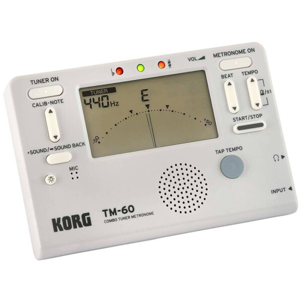 Korg TM-60 WH Chromatisches Stimmgerät und Metronom,...