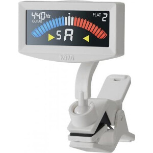 Korg AW-4G WH PitchCrow-G Clip Tuner, weiss