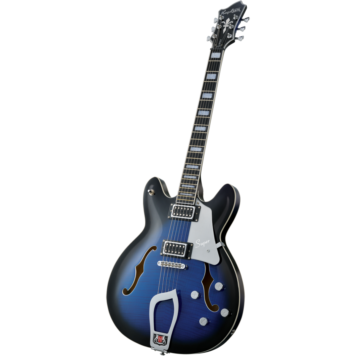 Hagstrom Super Viking Dark Baltic Sea Flame E-Gitarre