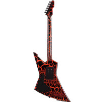 Schecter E-1 FR - Signature Mike Derks Balsac, Black Orange Crackle