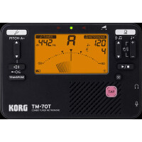 Korg TM-70T BK Chromatisches Stimmgerät und Metronom, schwarz