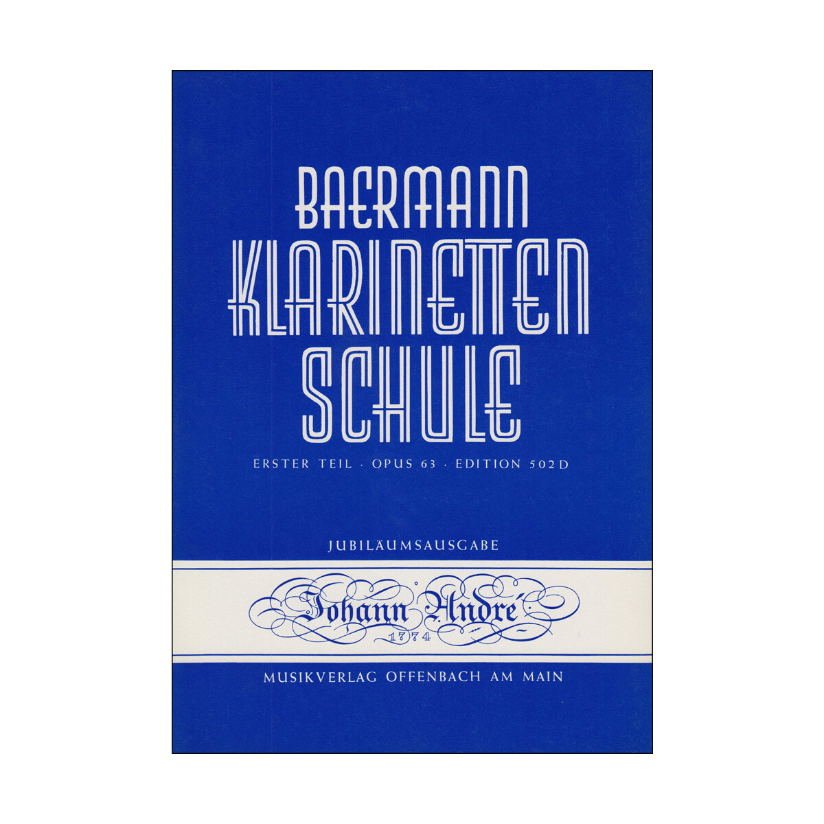Baermann: Klarinettenschule op. 63 Erster Teil -...