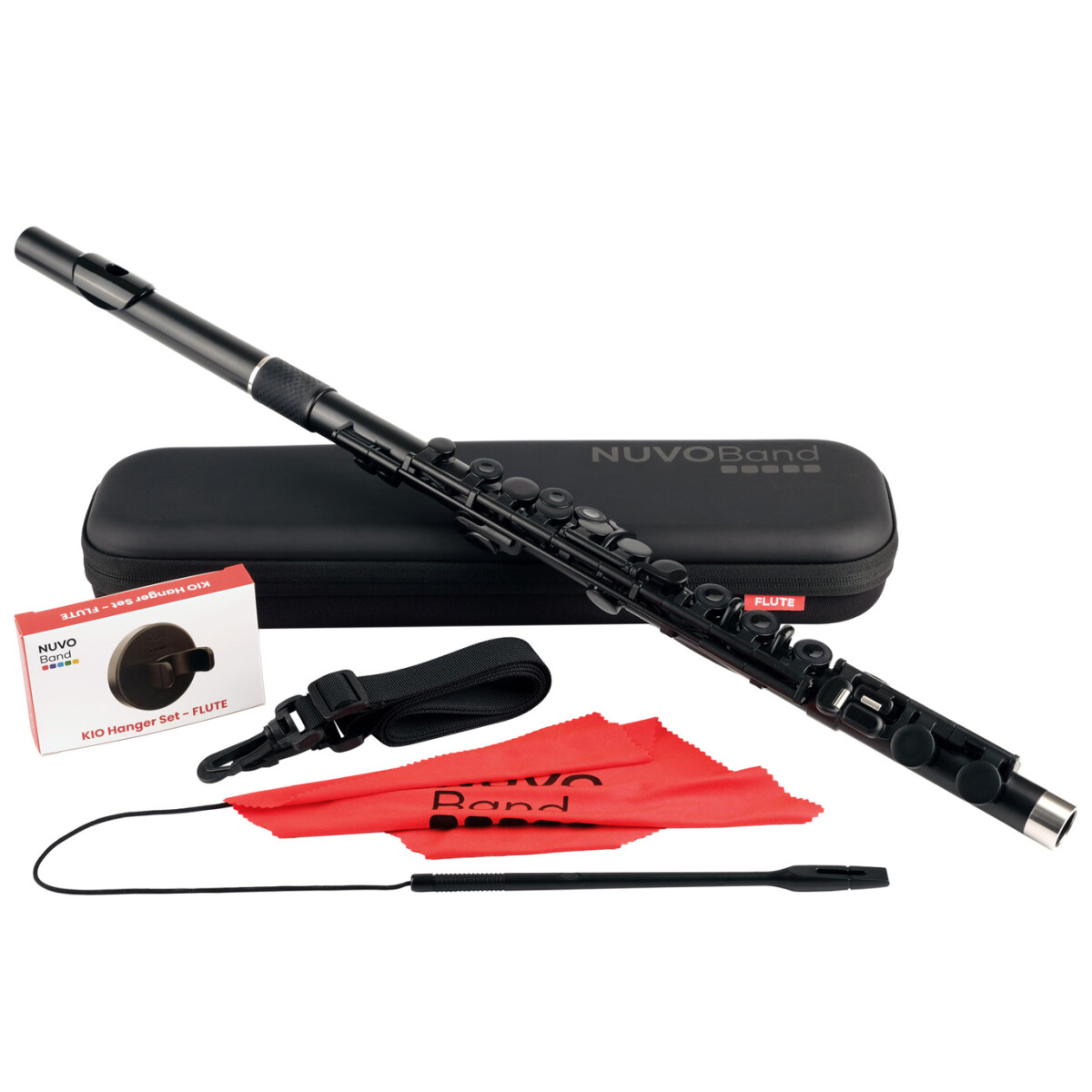 Nuvo Band Querflöte schwarz box