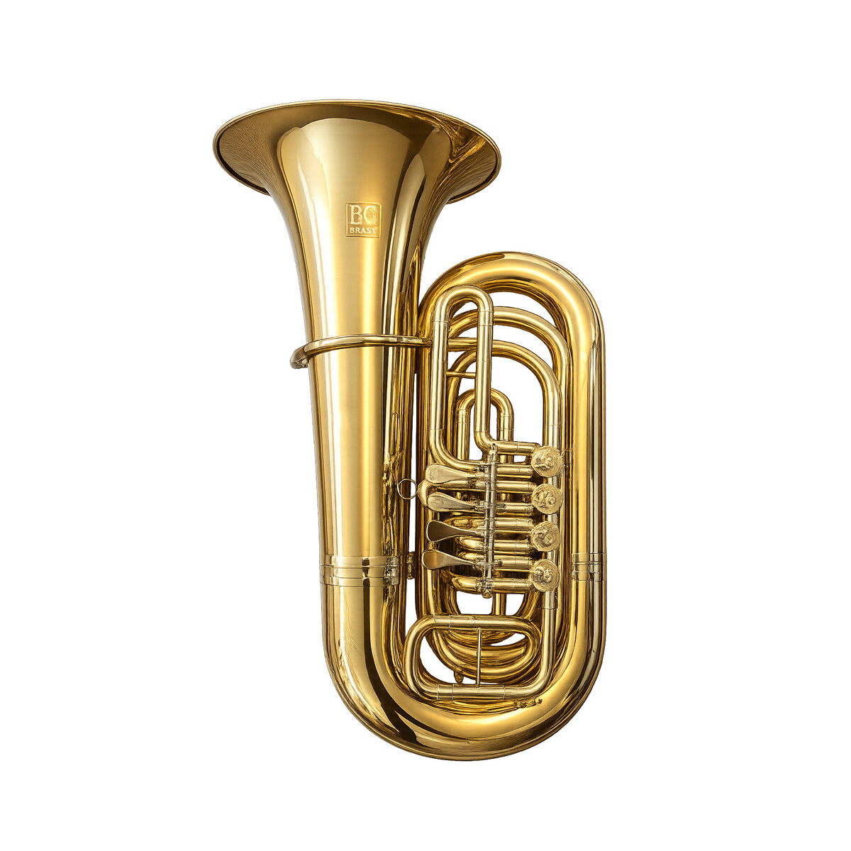 BG Brass Kaiser-B-Tuba Goldmessing Kompa box
