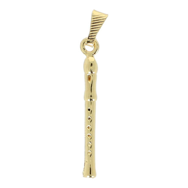 Chain pendant recorder, gold