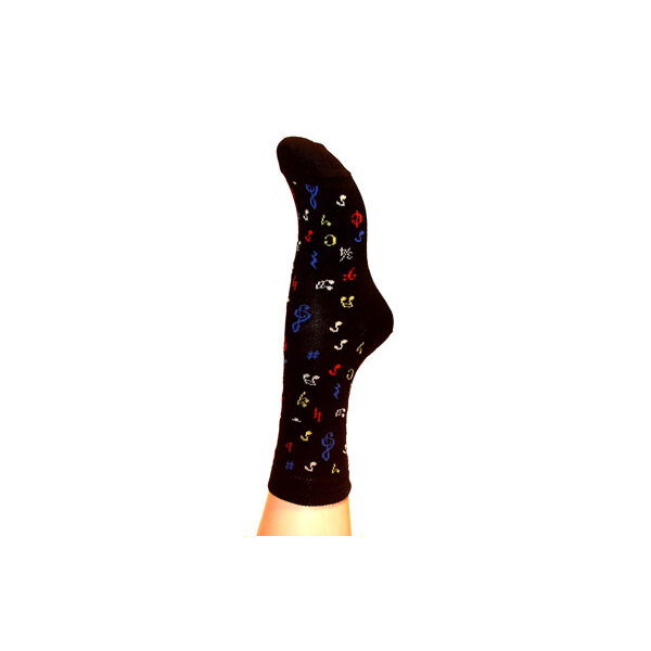 Musik-Socken Noten bunt