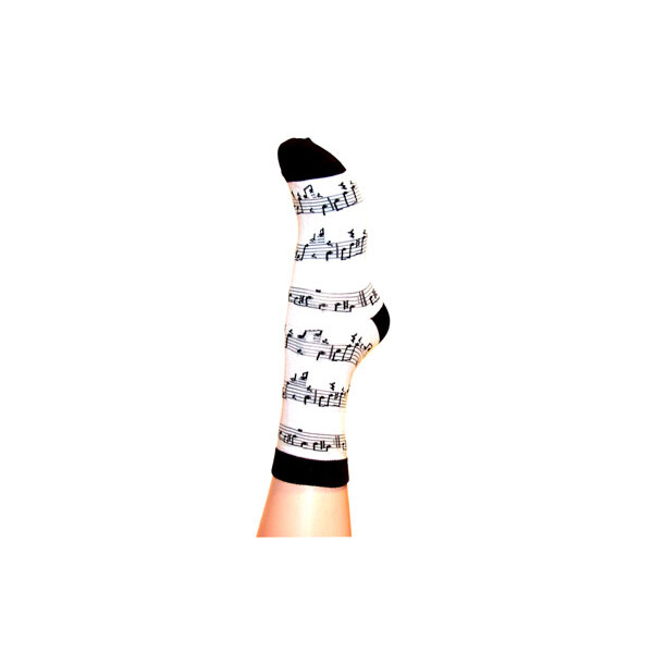 Musik-Socken Noten schwarz