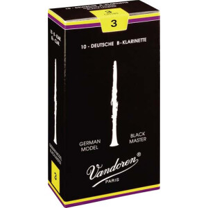 Vandoren Black Master B-Klarinette, Packung (10 Stück)