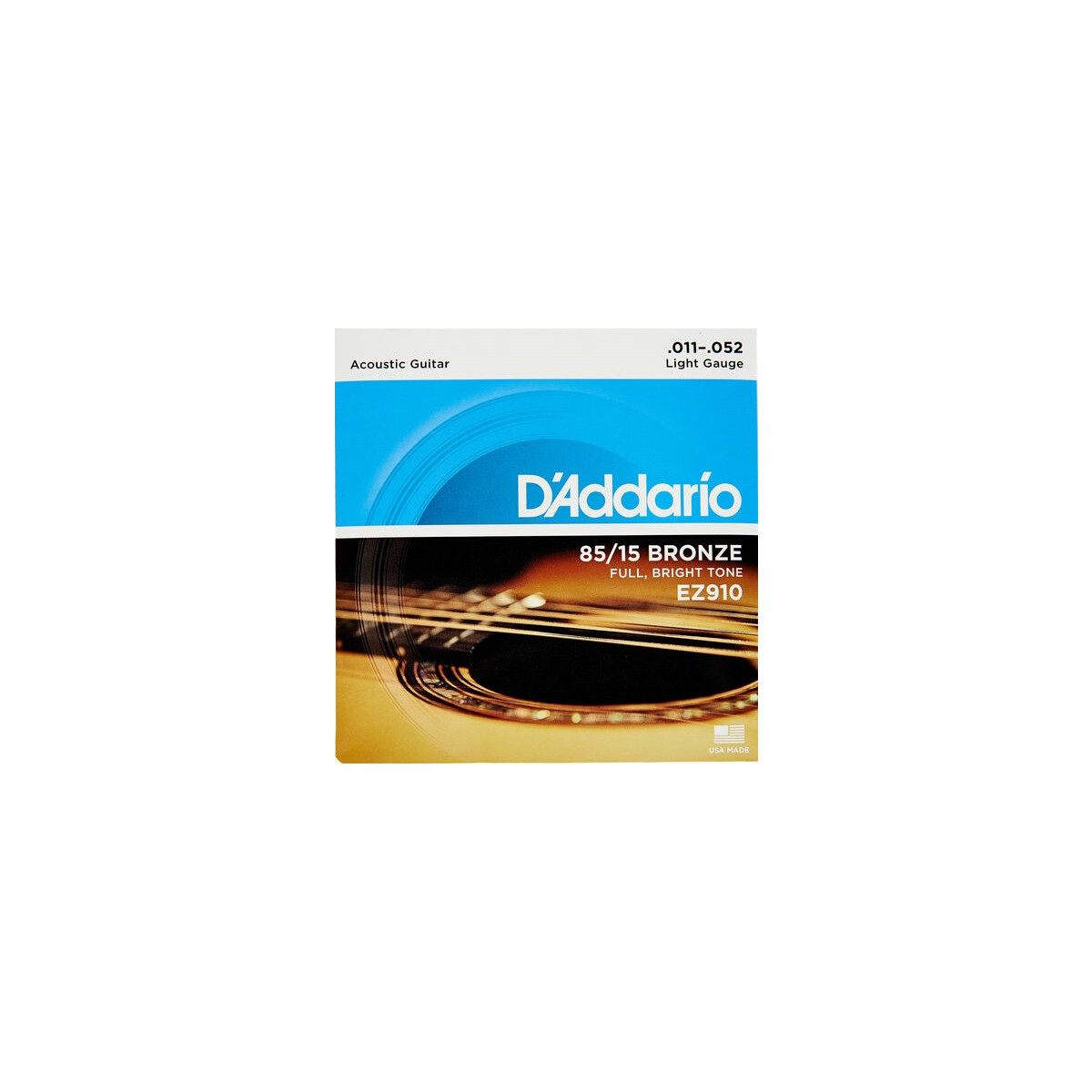 Daddario EZ910 Acoustic Strings Light 85/15 Bronze 011-052