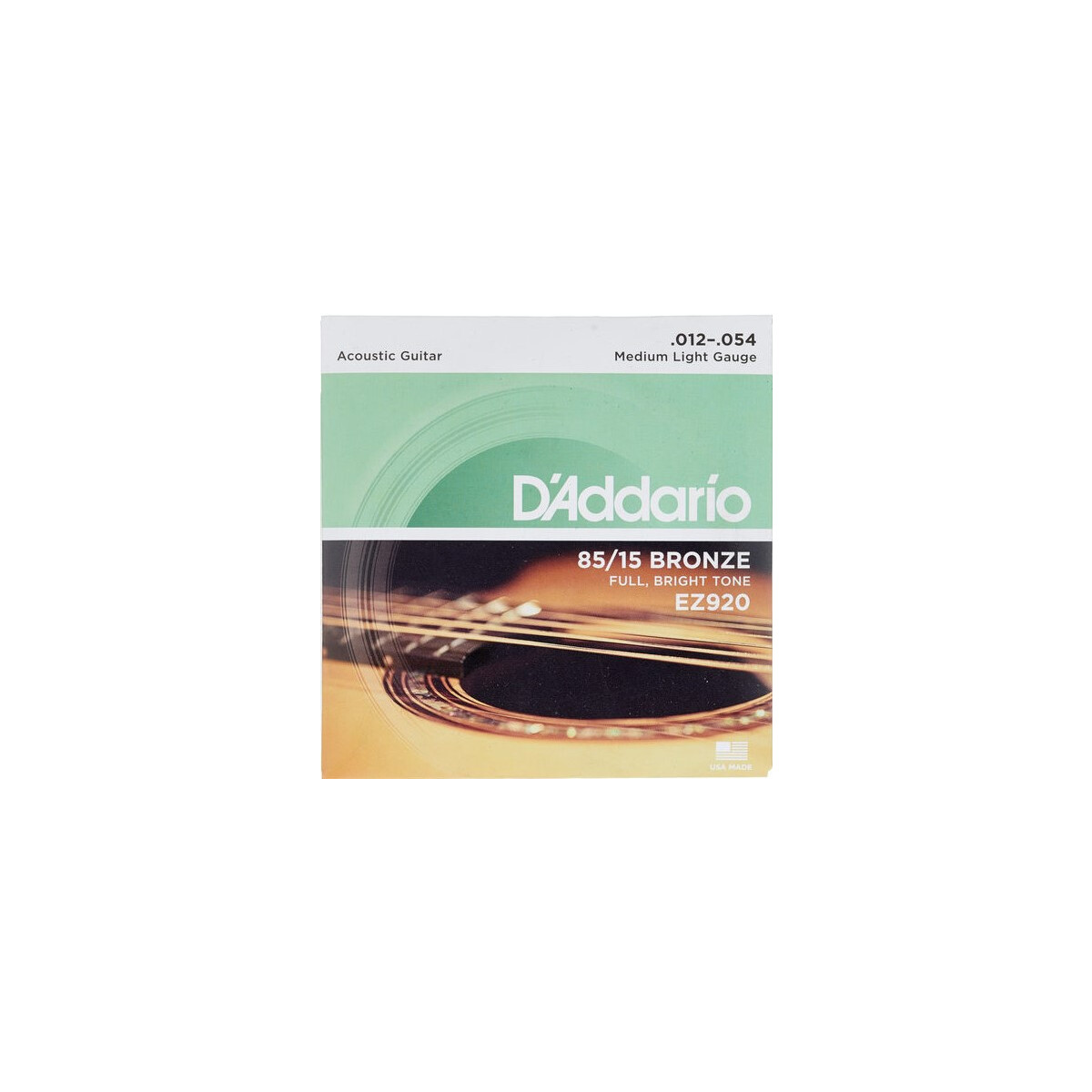 Daddario EZ920 Acoustic Strings Medium Light 85/15 Bronze...