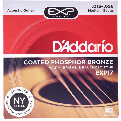 Daddario EXP17 Acoustic Strings Medium Phosphor Bronze 013-056
