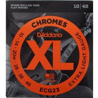 Daddario ECG23 Jazz-Gitarrensaiten Extra Light Chromes 010-048